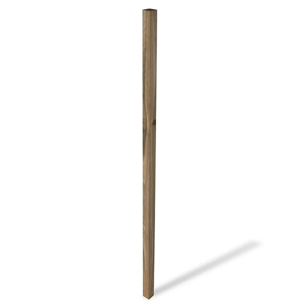 Klikstrom UC4 Natural Square Wooden Fence post (H)2.4m (W)70mm