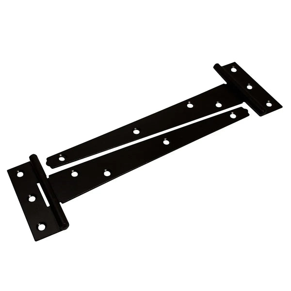 Blooma Black Steel Tee hinge (L)204mm, Pack of 2