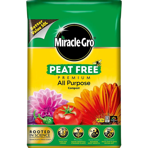 Miracle-Gro Peat-free Multi-purpose Compost 50L