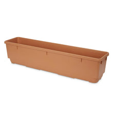 Verve Florus 17.8L Brown Plastic Bell Rectangular Trough (H)20cm (W)20cm (D)90cm