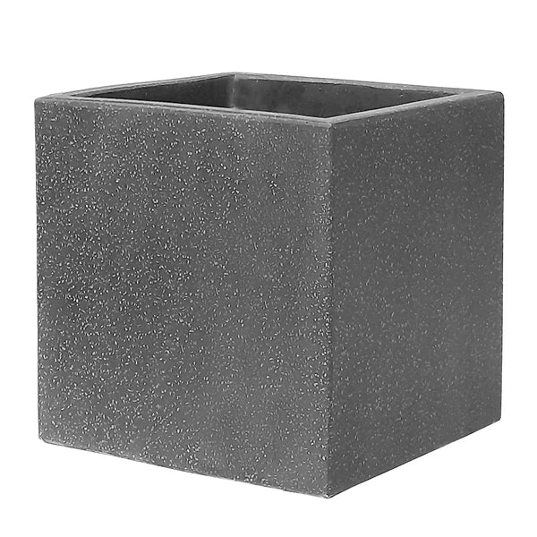 Verve 56L Dark grey Concrete Square Planter (H)40cm (W)40cm (D)40cm