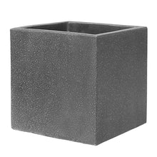 Verve 56L Dark grey Concrete Square Planter (H)40cm (W)40cm (D)40cm