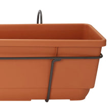 Verve Florus 17.8L Brown Plastic Bell Rectangular Trough (H)20cm (W)20cm (D)90cm