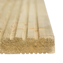 Klikstrom Madeira Green Spruce Deck board (L)2.4m (W)120mm (T)24mm