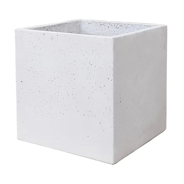 Verve 29L Light grey Concrete Square Planter (H)30cm (W)30cm (D)30cm