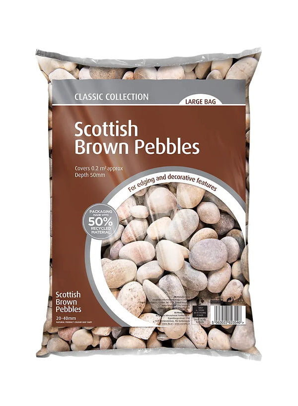 Scottish Brown 20-40mm Pebbles