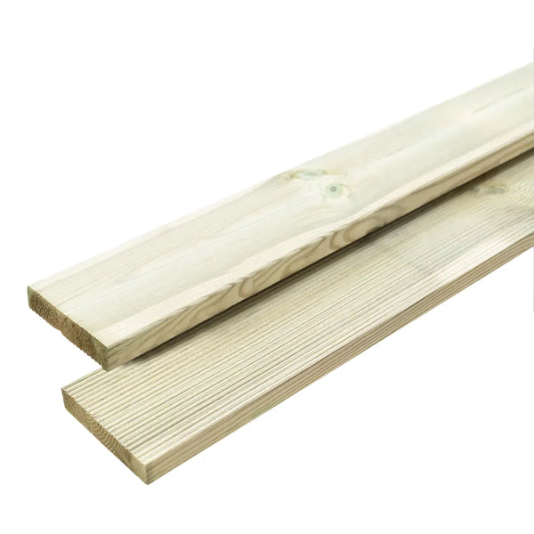 Don Softwood Deck board (L)2.4m (W)95mm (T)20mm, Pack of 1