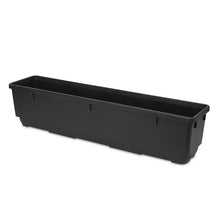 Verve Florus 17.8L Black Plastic Bell Rectangular Trough (H)20cm (W)20cm (D)90cm