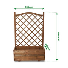 Verve Bopha 100L Brown Wooden Rectangular Trough (H)140cm (W)90cm (D)40cm