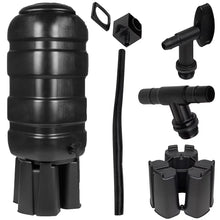 Hardys 100L Garden Slimline Water Butt - Tap, Stand, Water Diverter Kit Included, Pre-Threaded - Recycled Plastic Rain Collector