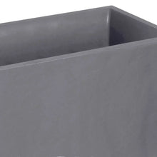 Verve Durdica 98L Light grey Plastic Rectangular Planter (H)43.5cm (D)39.5cm